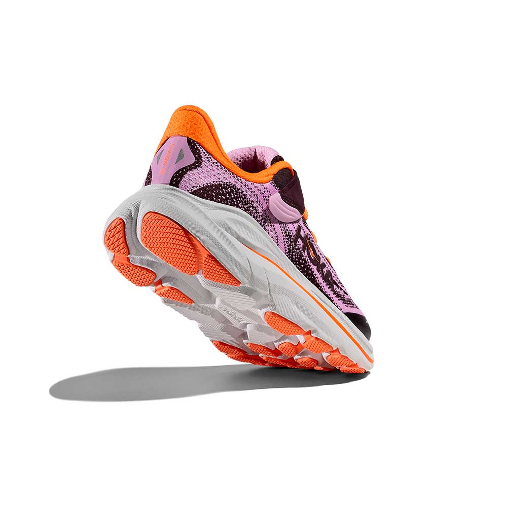 Kids Clifton 10 Running Shoe - Flower Nectar/Cosmic Grey - Regular (D)