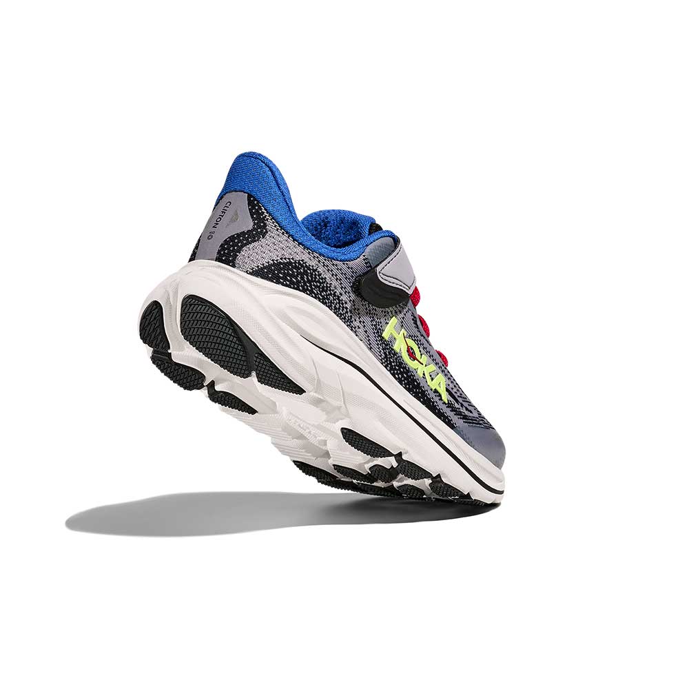Kids Clifton 10 Running Shoe - Foggy Grey/Black - Regular (D)