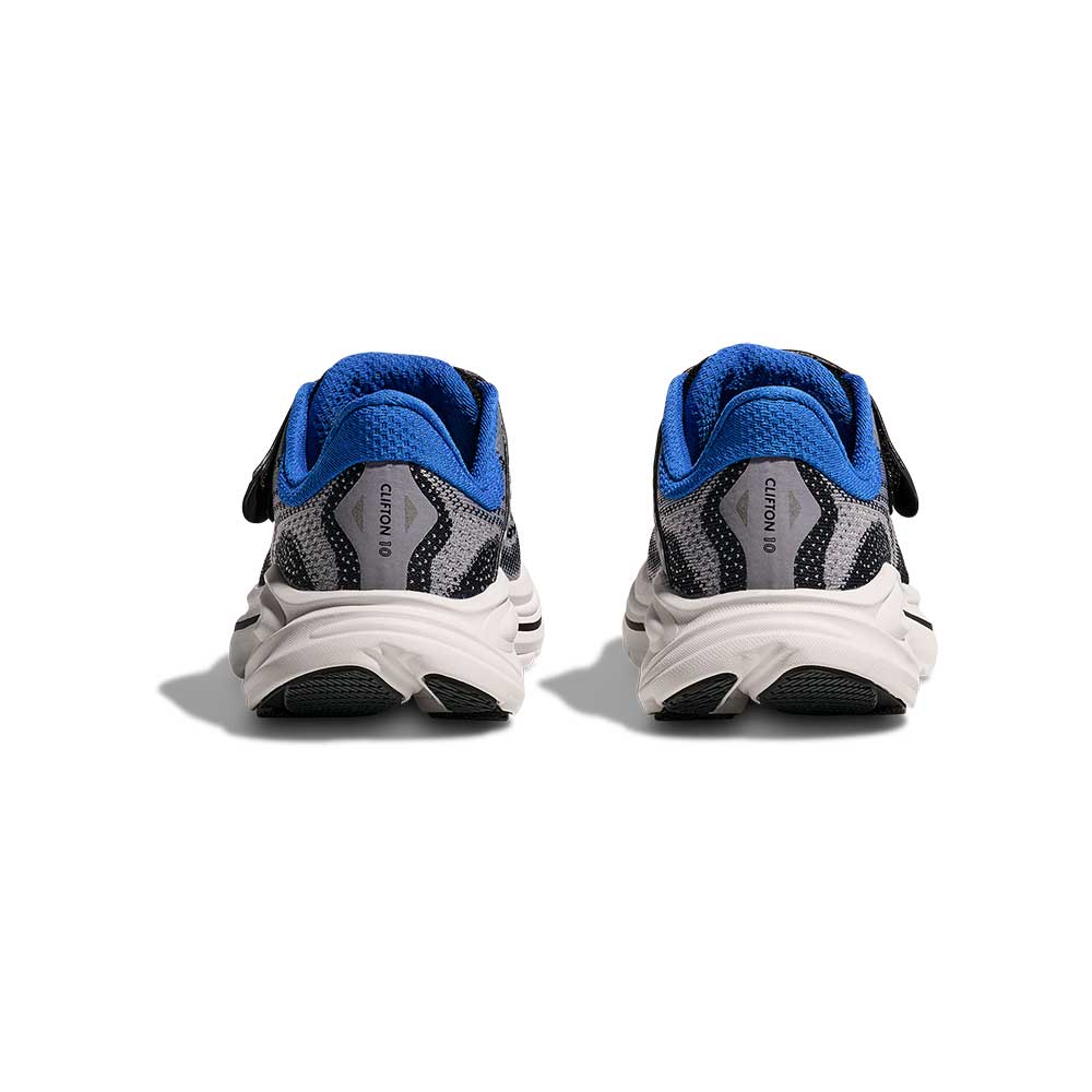 Kids Clifton 10 Running Shoe - Foggy Grey/Black - Regular (D)