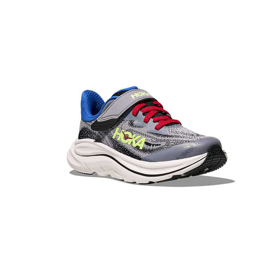 Kids Clifton 10 Running Shoe - Foggy Grey/Black - Regular (D)