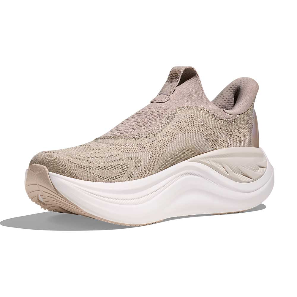 Women's Skyward Laceless Running Shoe - Putty/White - Regular (B)