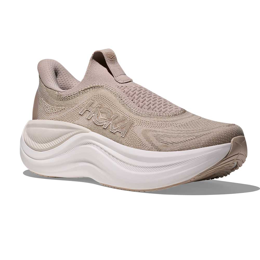 Women's Skyward Laceless Running Shoe - Putty/White - Regular (B)