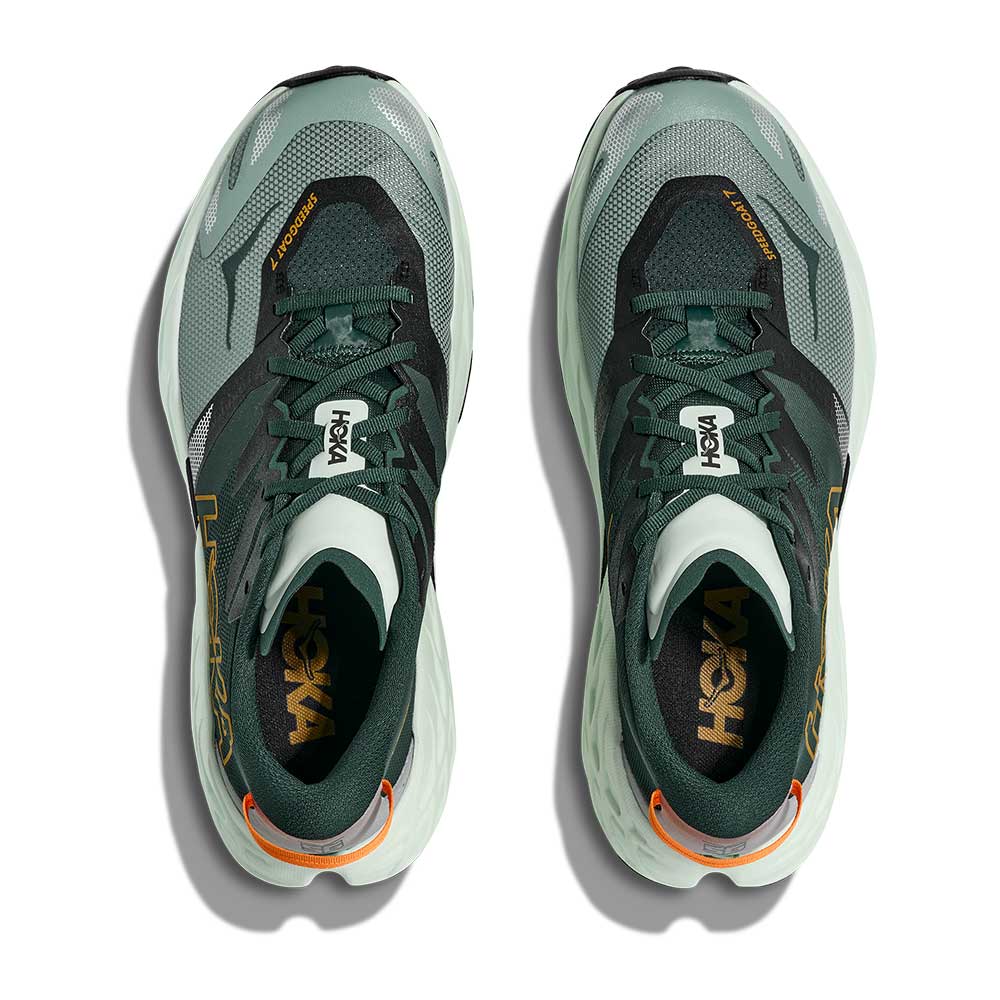 Men's Speedgoat 7 Trail Running Shoe - Bay Leaf/Sea Glass - Regular (D)