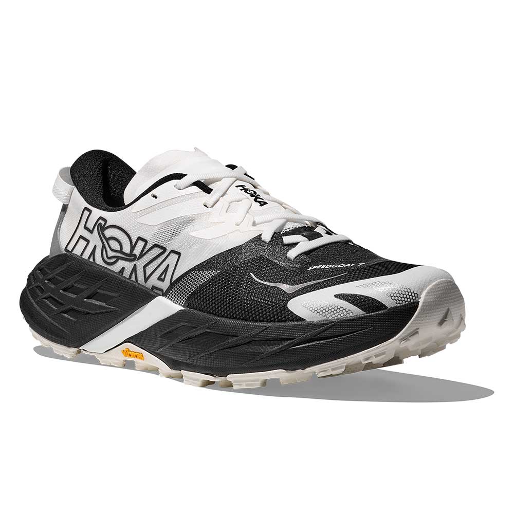 Men Speedgoat 7 Trail Running Shoe - Black/White - Regular (D)