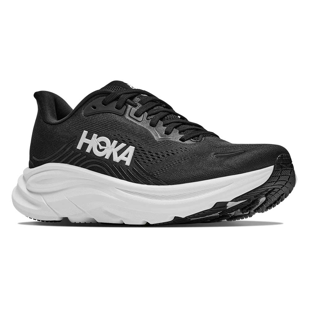 Men's Clifton 11 Running Shoe - Black/White - Regular (D)