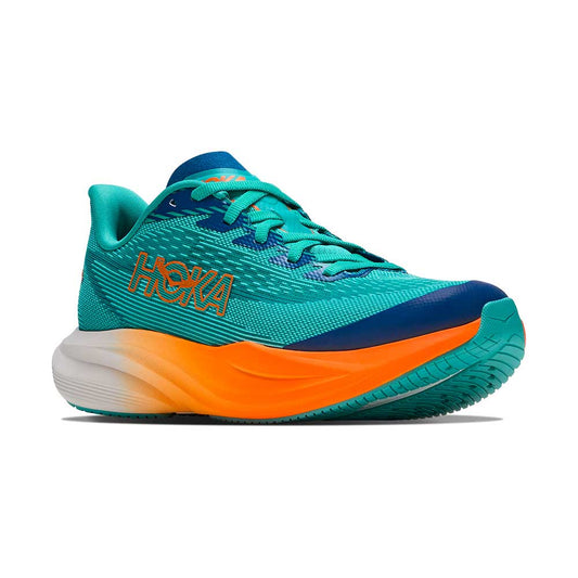 Youth Mach 7 Running Shoe - Night Glow Blue/Neon Tangerine - Regular (D)
