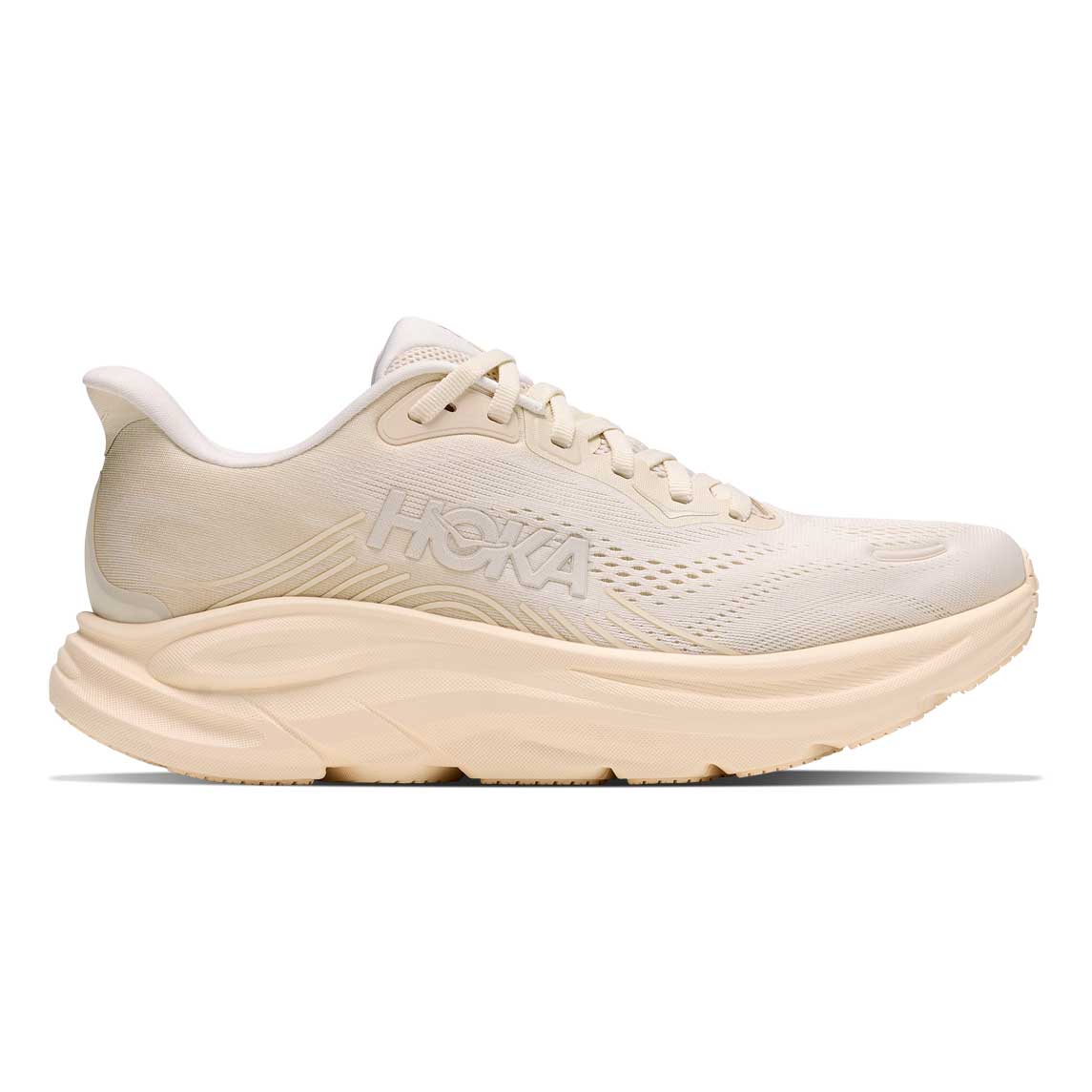 Women's Clifton 11 Running Shoe - Alabaster/Oat Milk - Wide (D)