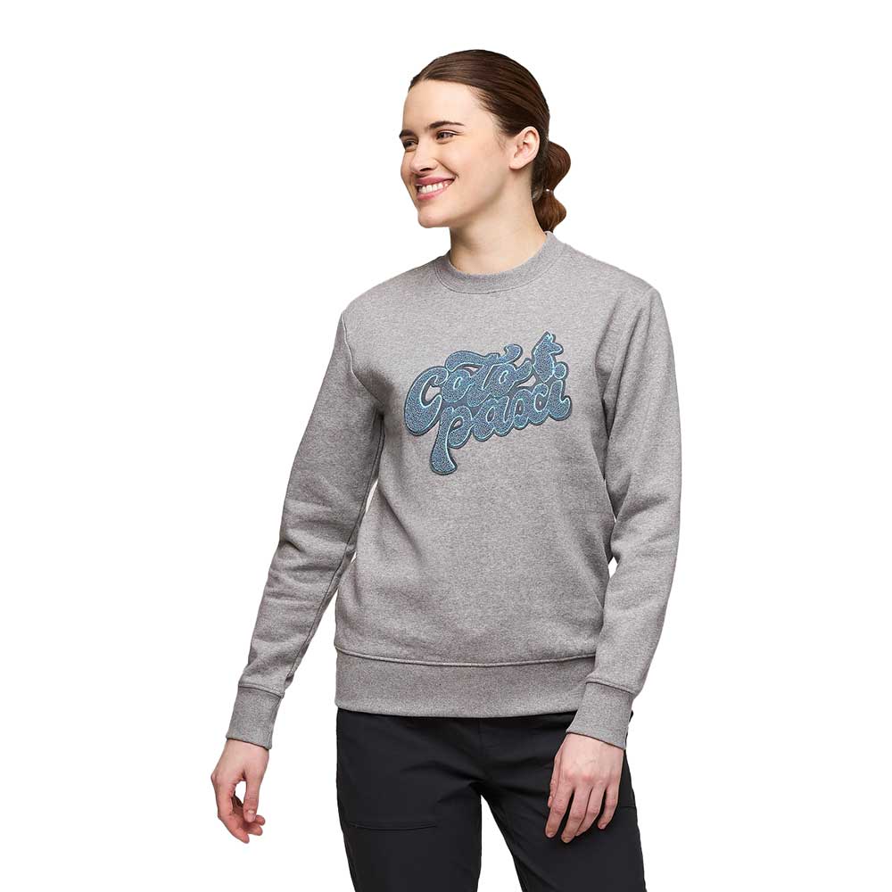 Women's Coto-Patch Crew Sweatshirt - Heather Grey