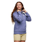 Women's Llama Patch Pullover Hoodie - Blue Smoke