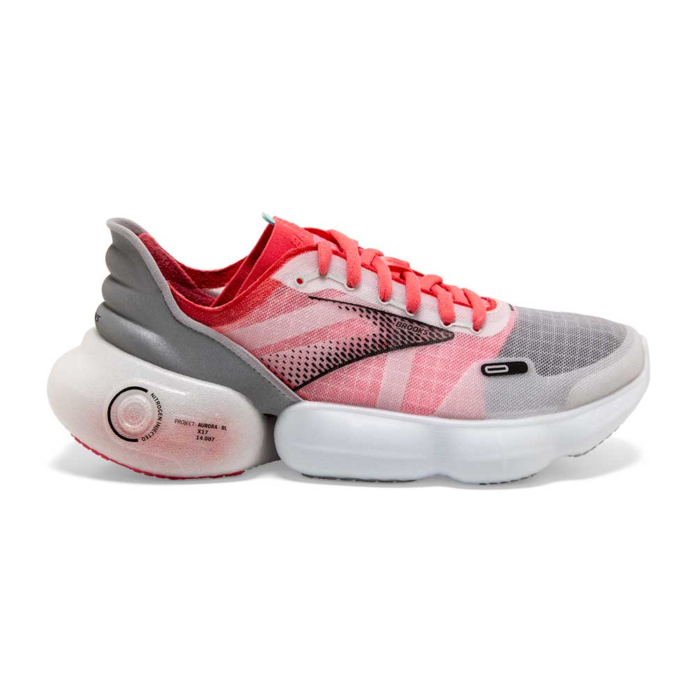 Women's Aurora Running Shoe- Grey/Coral/Black - Regular (B)