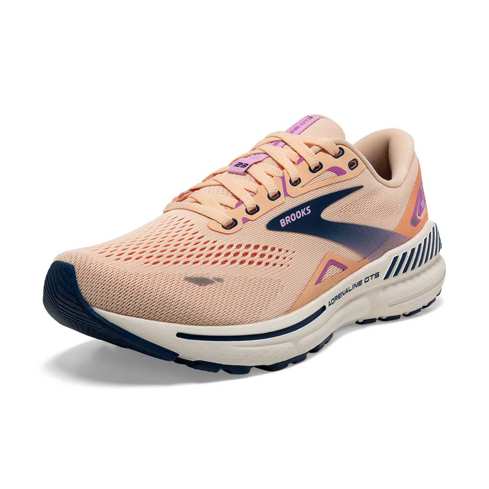 Women's Adrenaline GTS 23 Running Shoe - Apricot/Estate Blue/Orchid - Regular (B)