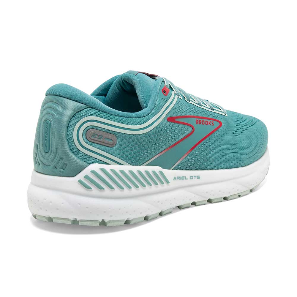 Women's Ariel GTS 23 Running Shoe - Nile Blue/Blue/Bittersweet - Extra Wide (2E)