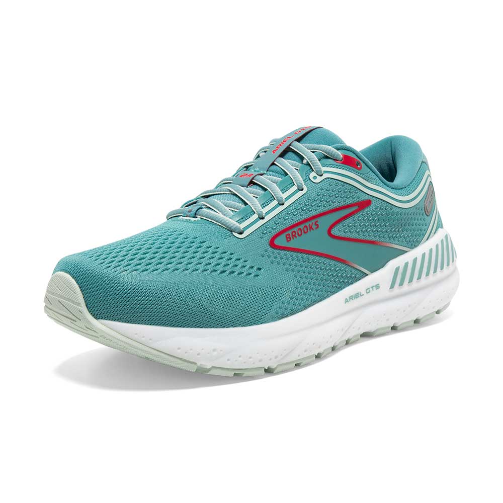 Women's Ariel GTS 23 Running Shoe - Nile Blue/Blue/Bittersweet - Extra Wide (2E)