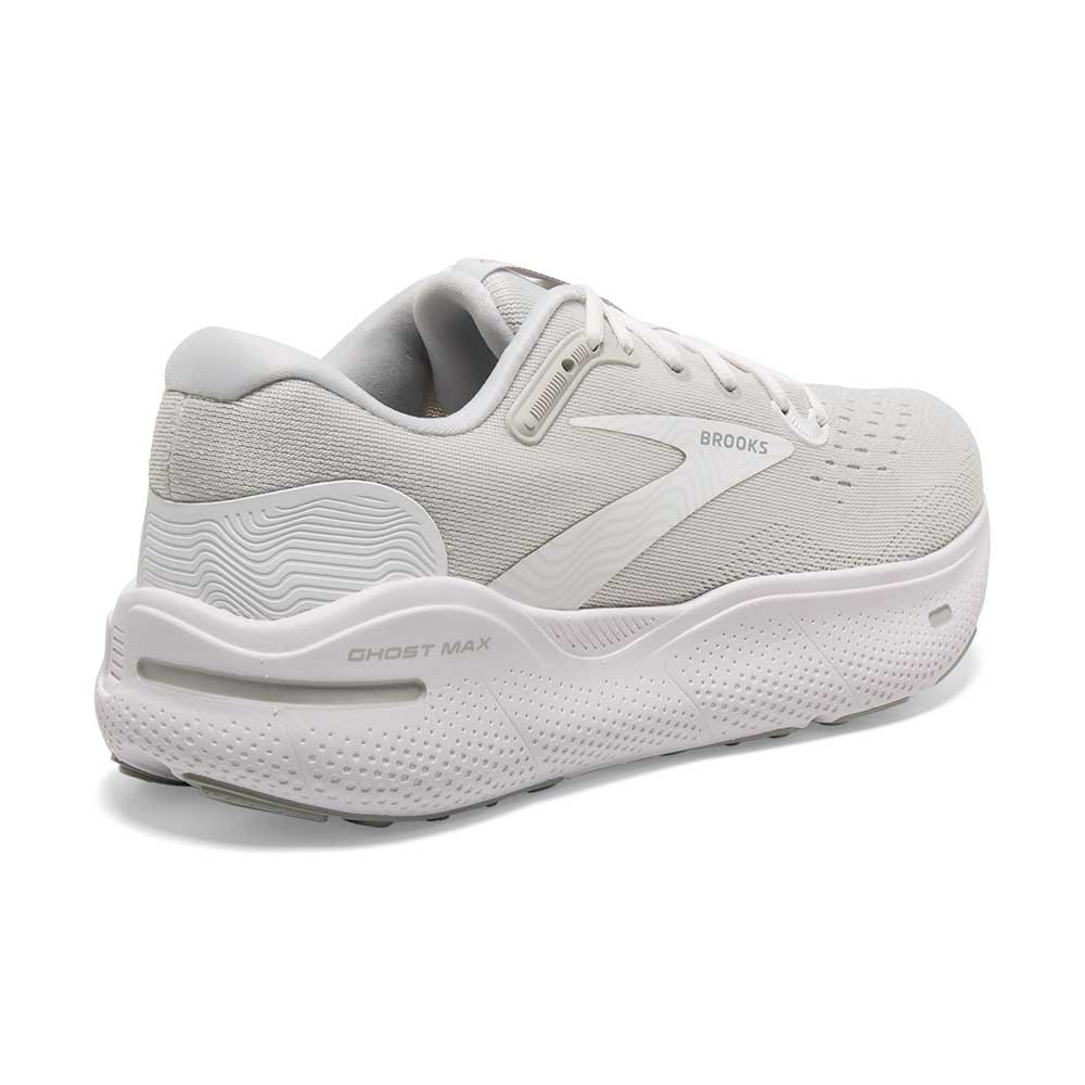 Women's Ghost Max Running Shoe - White/Oyster/Metallic Silver - Regular (B)