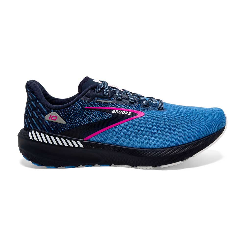 Women's Launch GTS 10 Running Shoe- Peacoat/Marina Blue/Pink Glo - Regular (B)