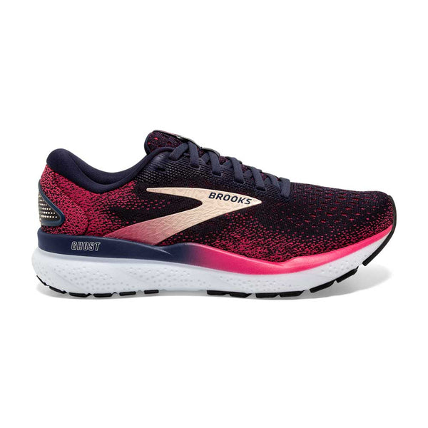 Women's Ghost 16 Running Shoe - Peacoat/Raspberry/Apricot - Narrow