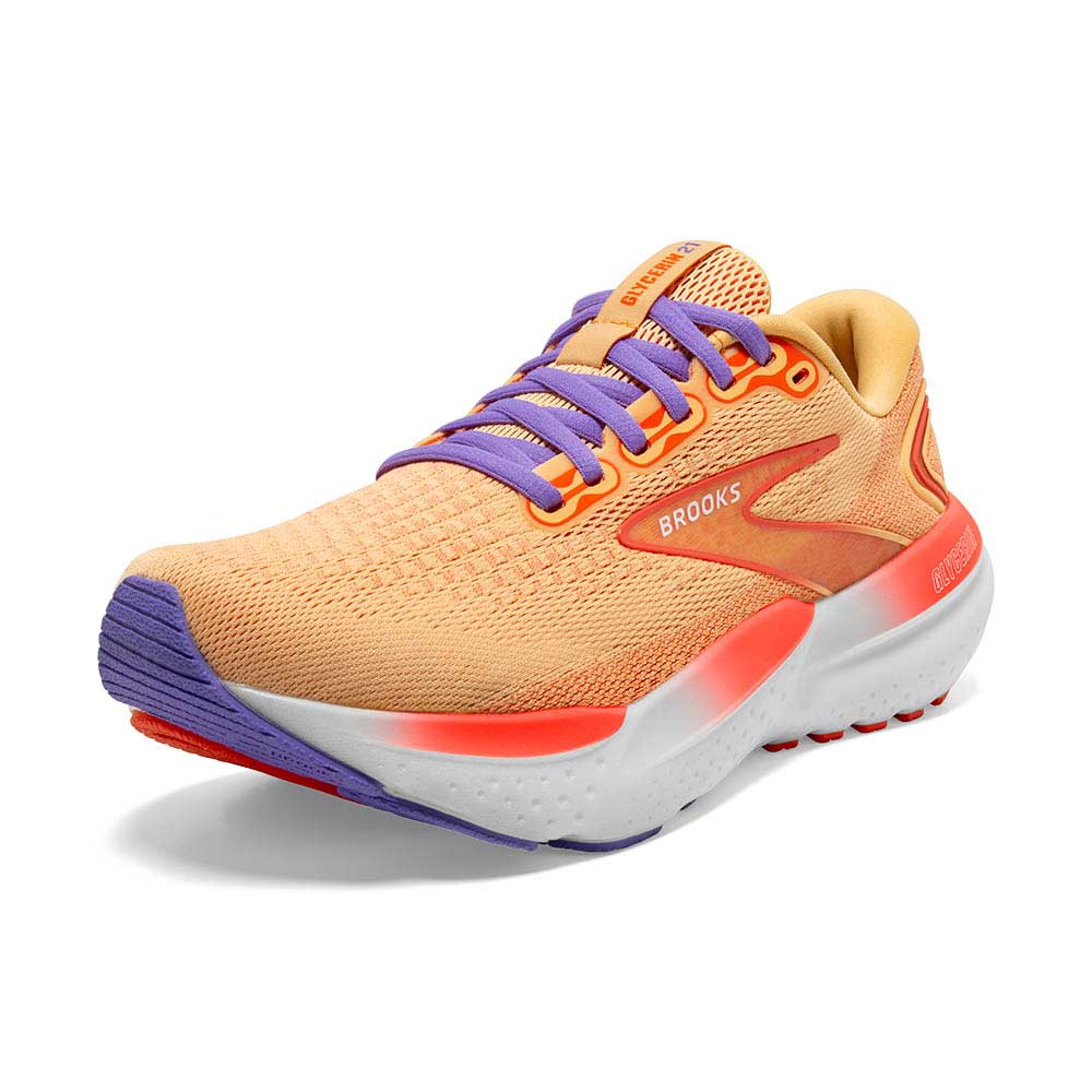 Women's Glycerin 21 Running Shoe - Sunburst/Nasturtium/Purple - Regular (B)