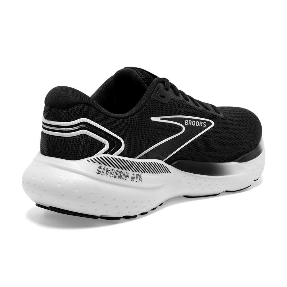 Women's Glycerin GTS 21 Running Shoe - Black/Grey/White - Wide (D)