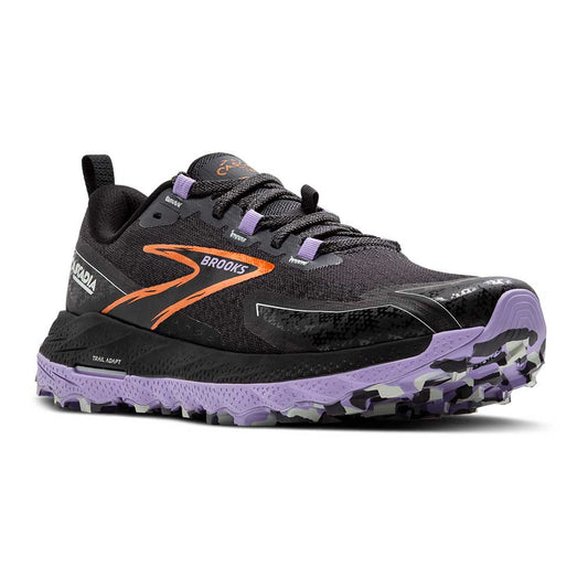 Women's Cascadia 18 Running Shoe - Ebony/Sweet Lavender/Copper - Regular (B)