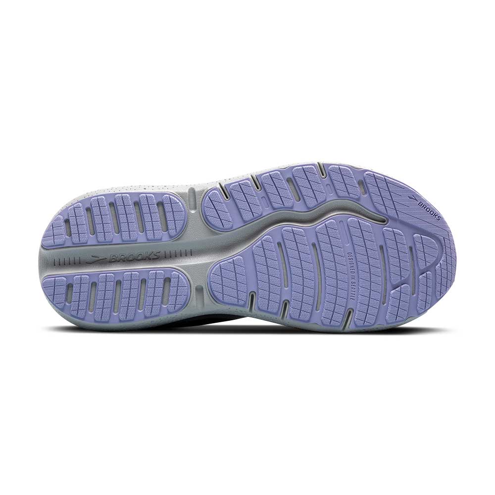 Women's Ghost Max 2 Running Shoe - Ebony/Sweet Lavender/Alloy - Wide (D)