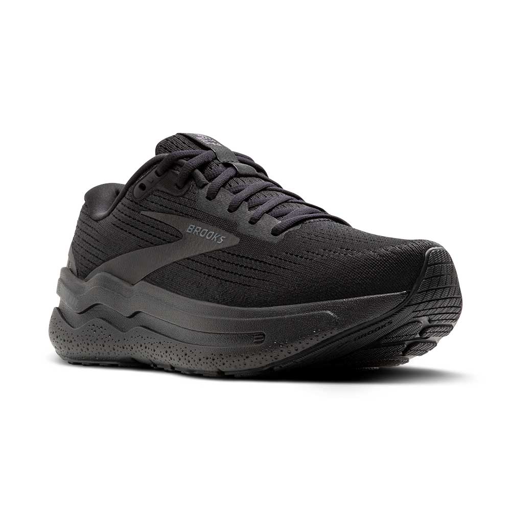 Women's Ghost Max 2 Running Shoe - Black/Black/Ebony - Wide (D)