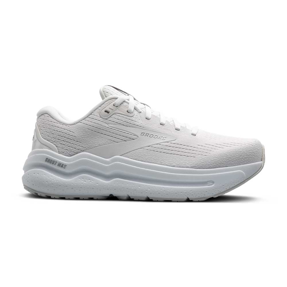 Women's Ghost Max 2 Running Shoe - Bright White/Bright White - Wide (D)