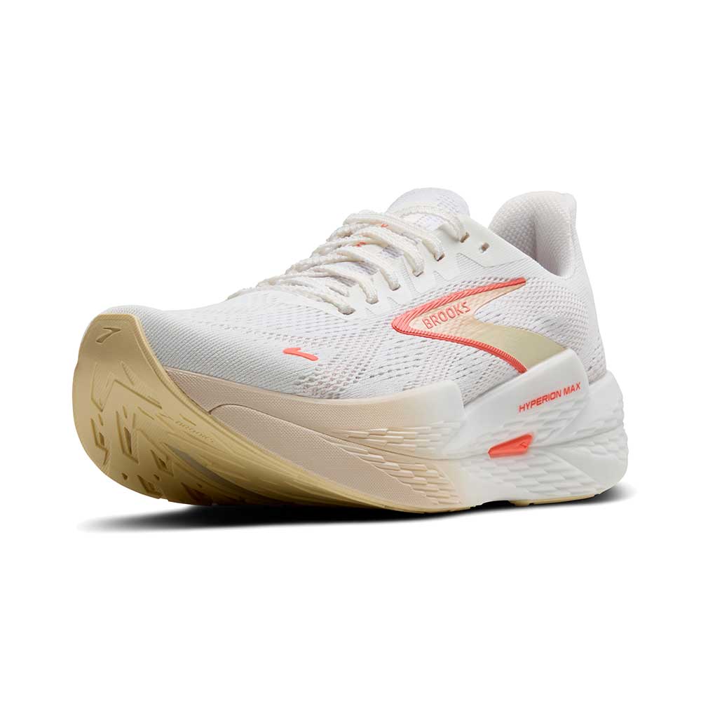 Women's Hyperion Max 2 Running Shoe - White/Peach/Coral - Regular (B)