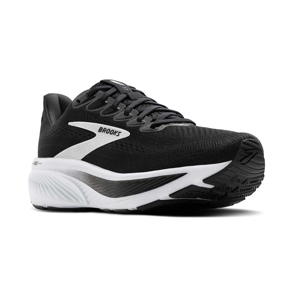 Women's Ghost 17 Running Shoe - Black/Grey/White - Wide (D)