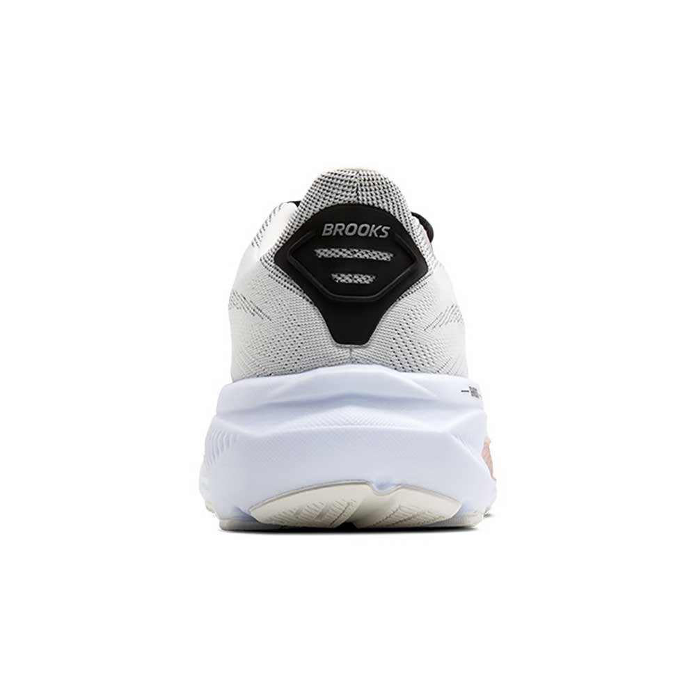 Women's Ghost 17 Running Shoe - White/Black/Rose Gold - Wide (D)