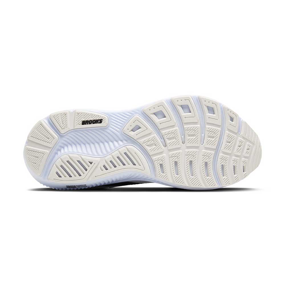 Women's Ghost 17 Running Shoe - White/Black/Rose Gold - Wide (D)