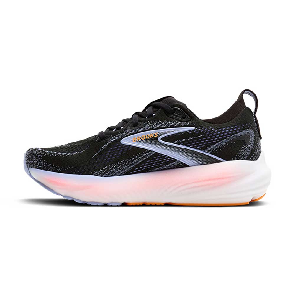 Women's Glycerin 22 Running Shoe - Black/Blue Heron/Orange - Regular (B)