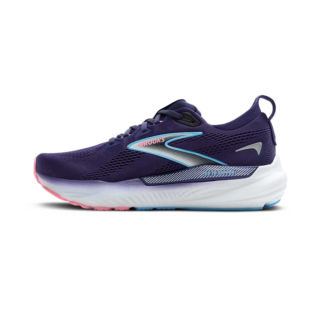 Women's Glycerin GTS 22 Running Shoe - Blue Ribbon/Peacoat/Dianthus - Wide (D)