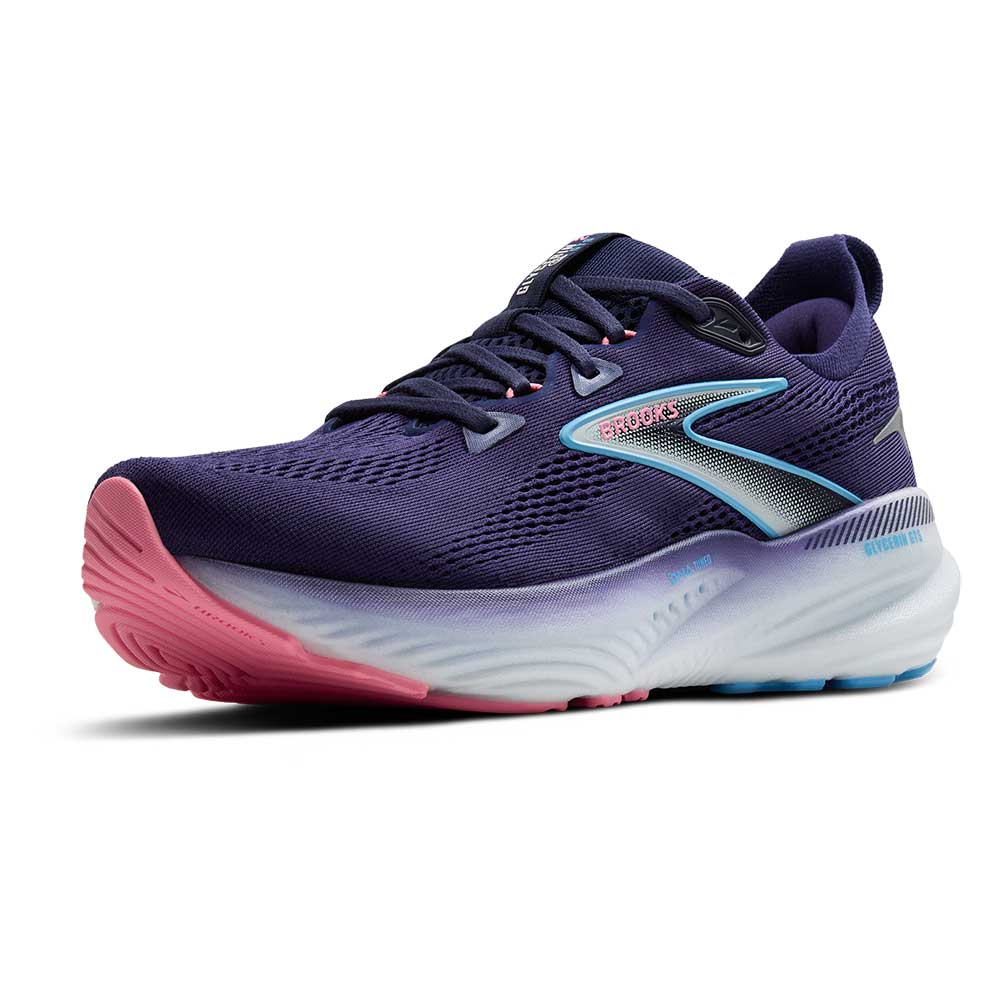 Women's Glycerin GTS 22 Running Shoe - Blue Ribbon/Peacoat/Dianthus - Wide (D)