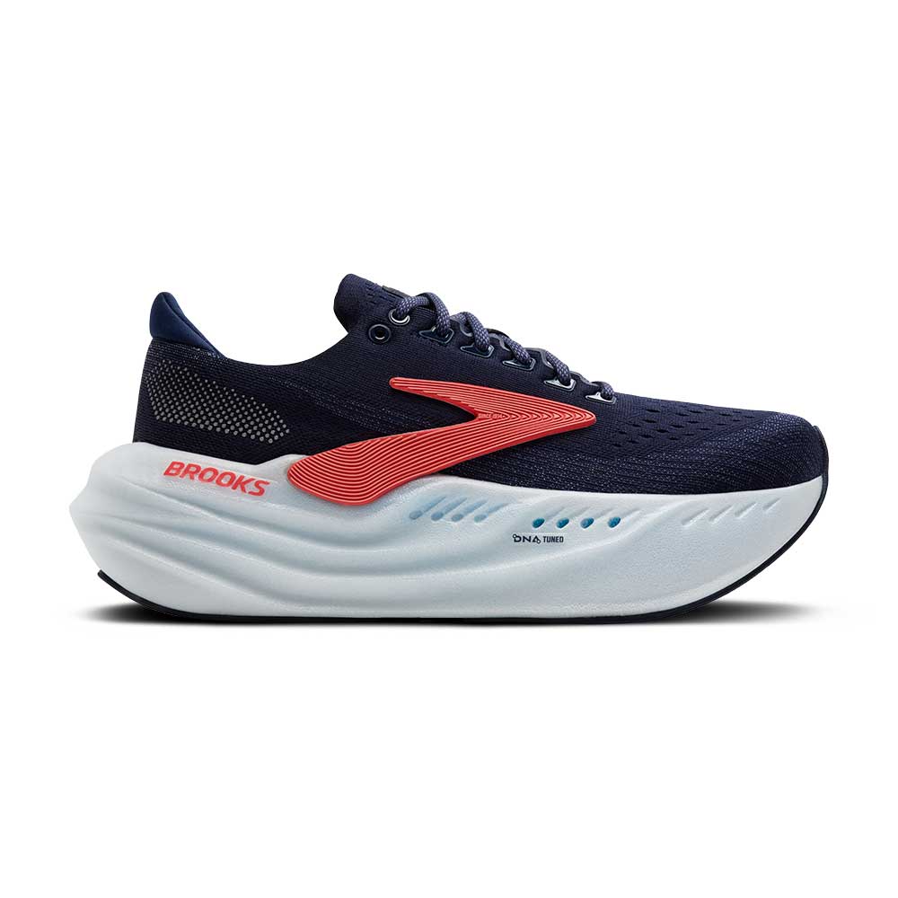 Women's Glycerin Max Running Shoe - Peacoat/Blue Ribbon/Hot Coral - Regular (B)