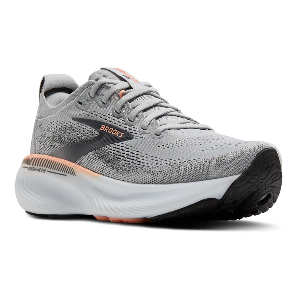 Women's Adrenaline GTS 25 Running Shoe - Grey/Blackened Pearl/Coral - Extra Wide (2E)