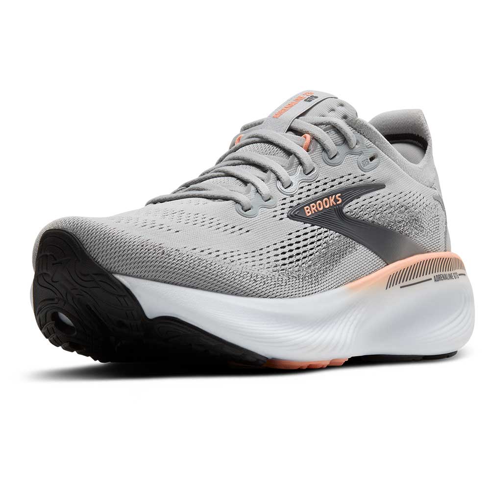 Women's Adrenaline GTS 25 Running Shoe - Grey/Blackened Pearl/Coral - Narrow (2A)