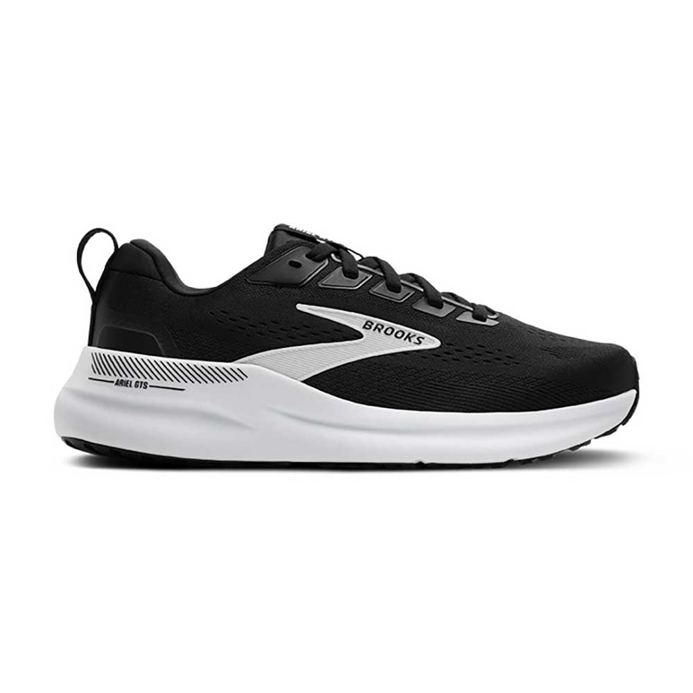 Women's Ariel GTS 26 Running Shoe - Black/Grey/White - Wide (D)