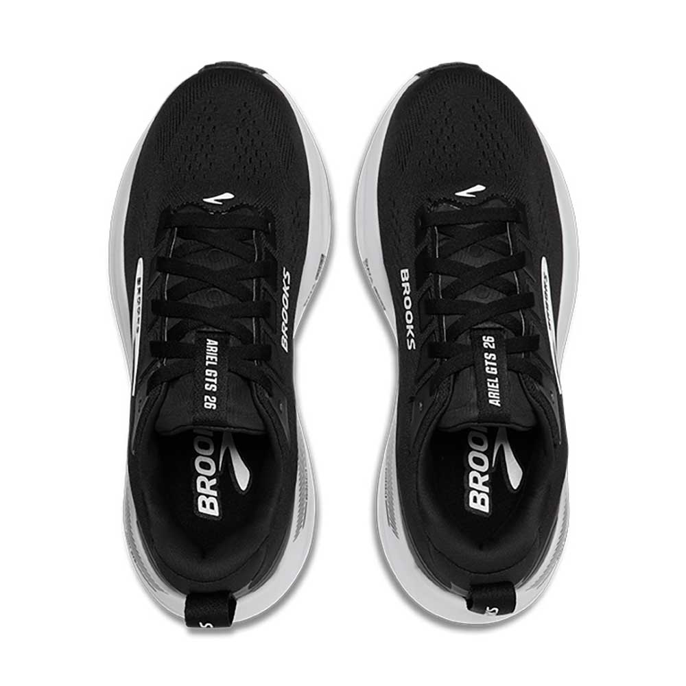Women's Ariel GTS 26 Running Shoe - Black/Grey/White - Wide (D)