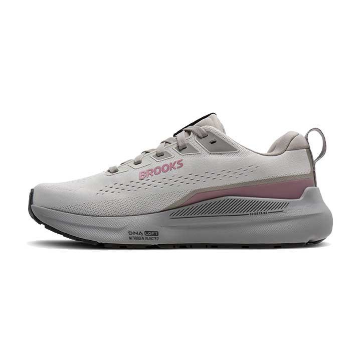 Women's Ariel GTS 26 Running Shoe - Oyster Mushroom/Alloy/Pink - Wide (D)