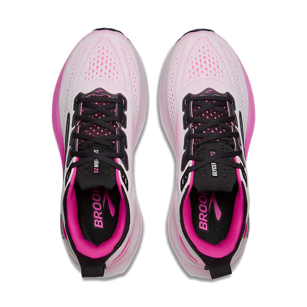 Women's Glycerin 23 Running Shoe - White/Phantom/Cyber Pink - Regular (B)
