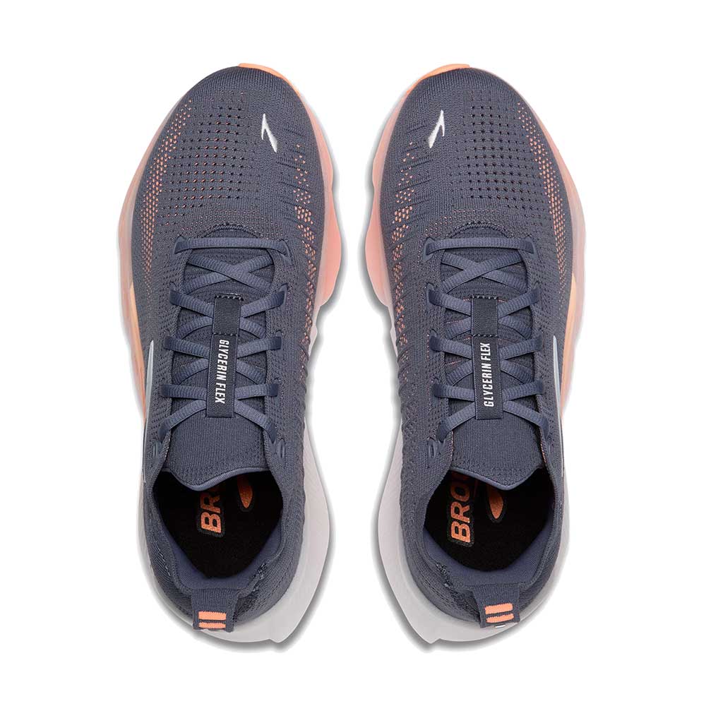 Women's Glycerin Flex Running Shoe - Grey/Peach/Orange - Regular (B)