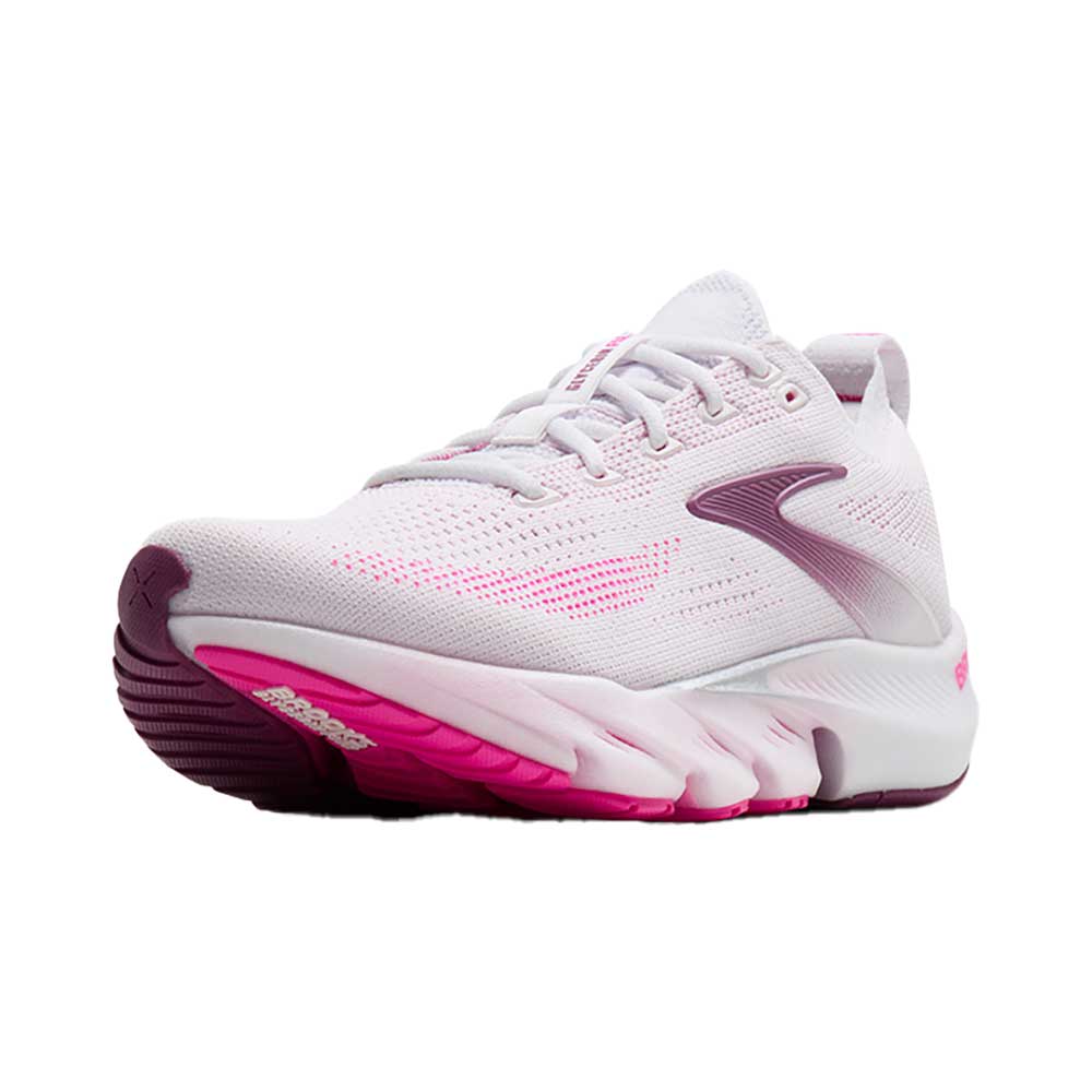 Women's Glycerin Flex Running Shoe - White/Cyber Pink/Argyle  - Regular (B)