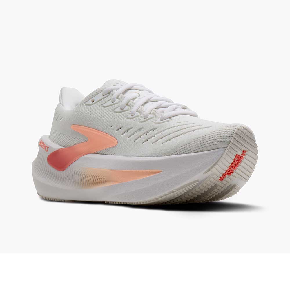 Women's Glycerin Max 2 Running Shoe - White/Coral/Peach - Regular (B)