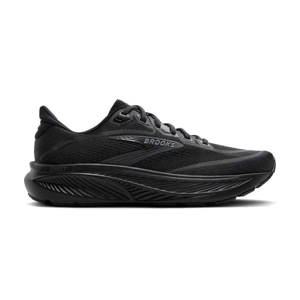 Women's Ghost 18 Running Shoe - Black/Black/Ebony - Regular (B)