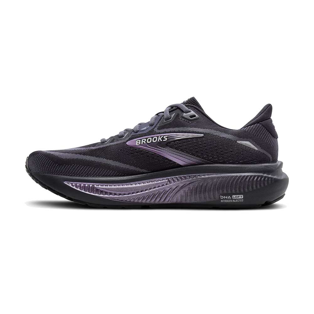 Women's Ghost 18 Running Shoe - Ebony/Folkstone/Metallic - Regular (B)
