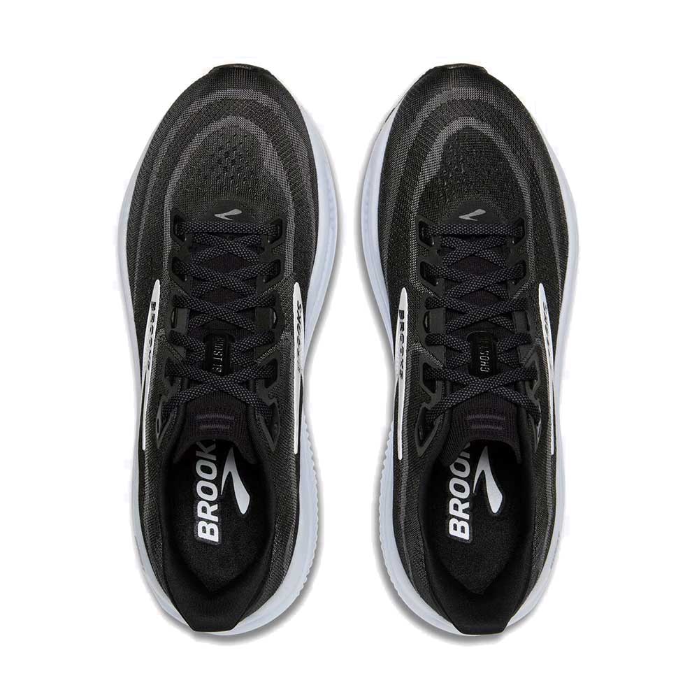 Women's Ghost 18 Running Shoe - Black/Grey/White Extra Wide (2E)
