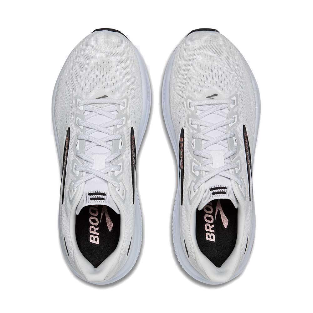 Women's Ghost 18 Running Shoe - White/Black/Rose Gold - Narrow (2A