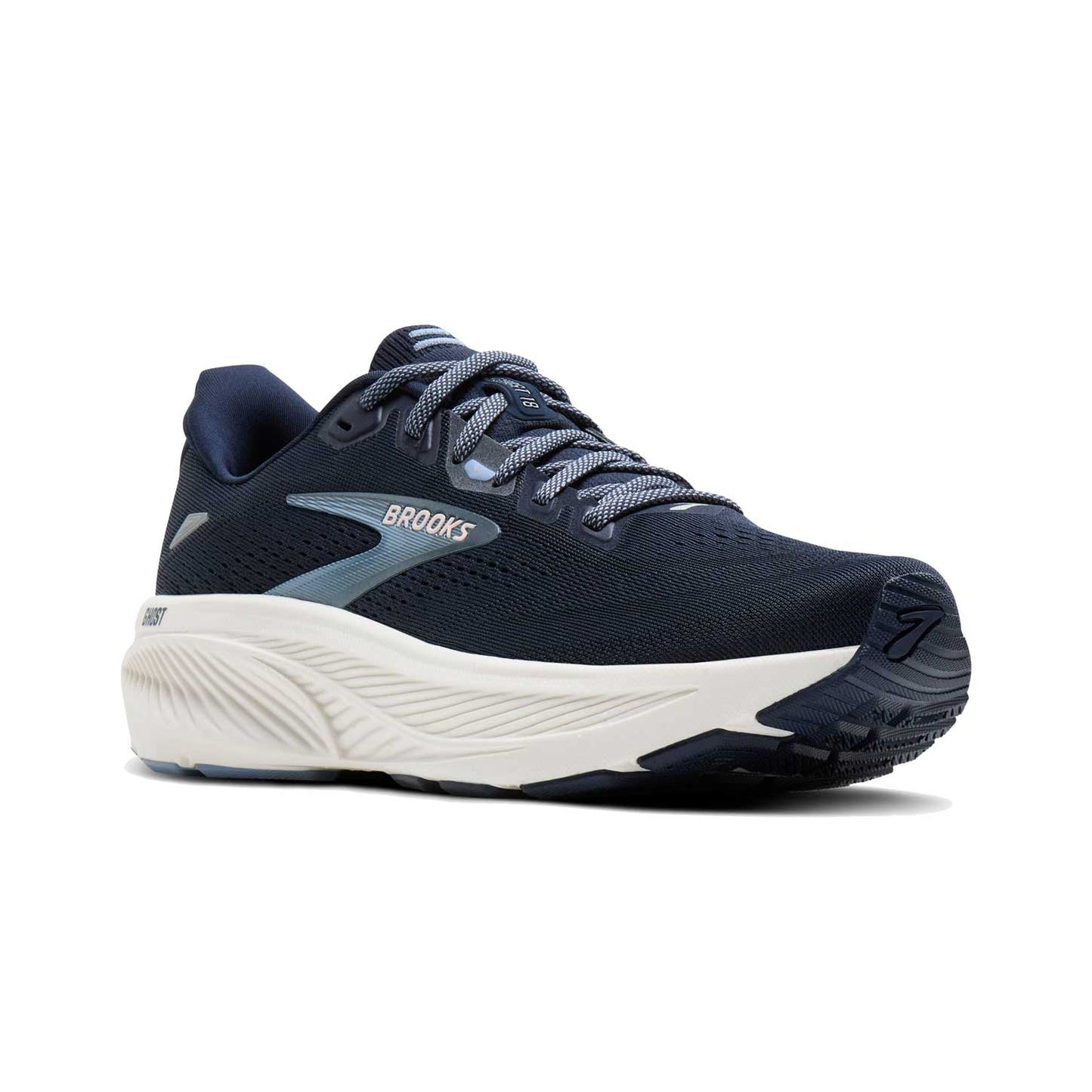 Women's Ghost 18 Running Shoe - Navy/Rain Washed/Coconut - Regular (B)