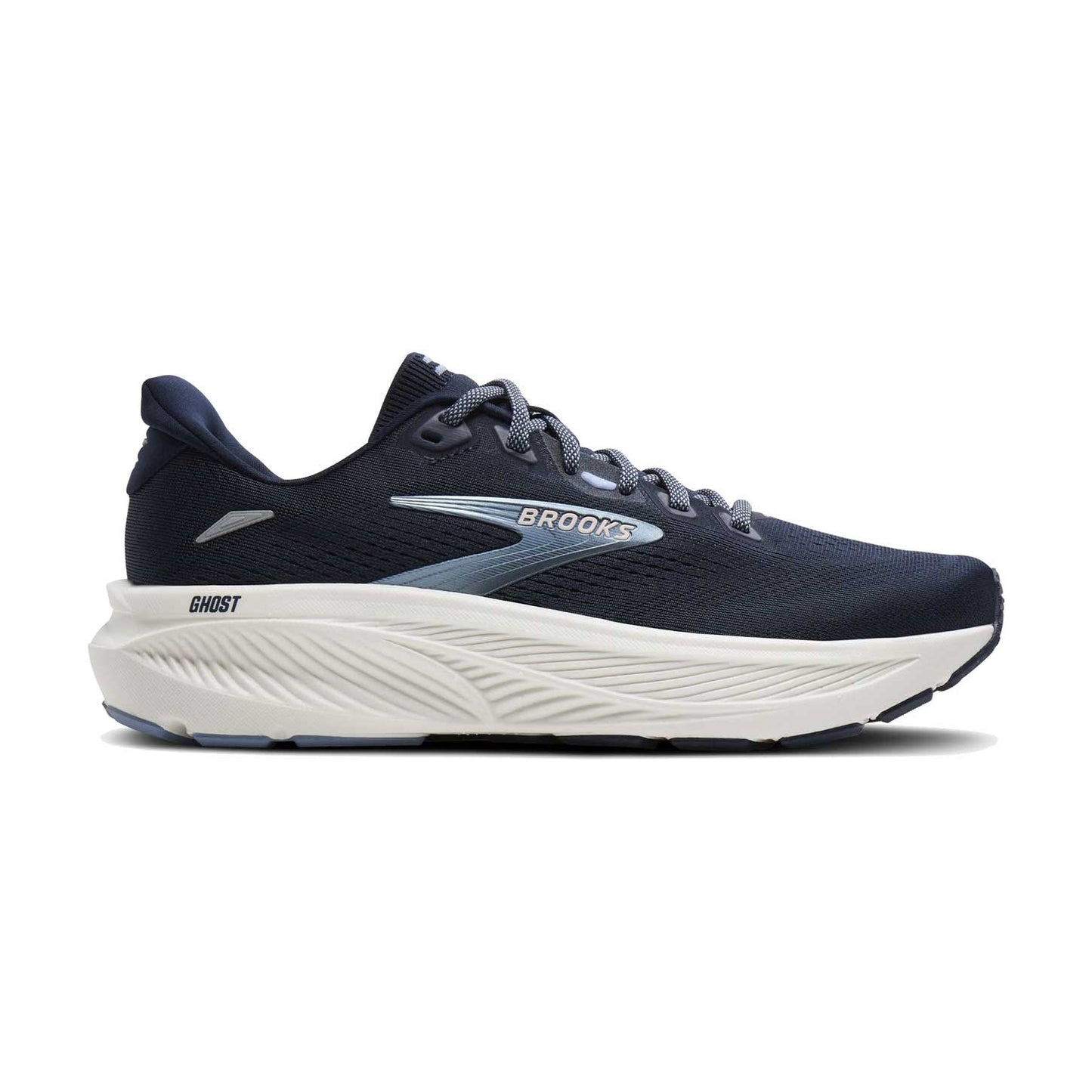 Women's Ghost 18 Running Shoe - Navy/Rain Washed/Coconut - Regular (B)