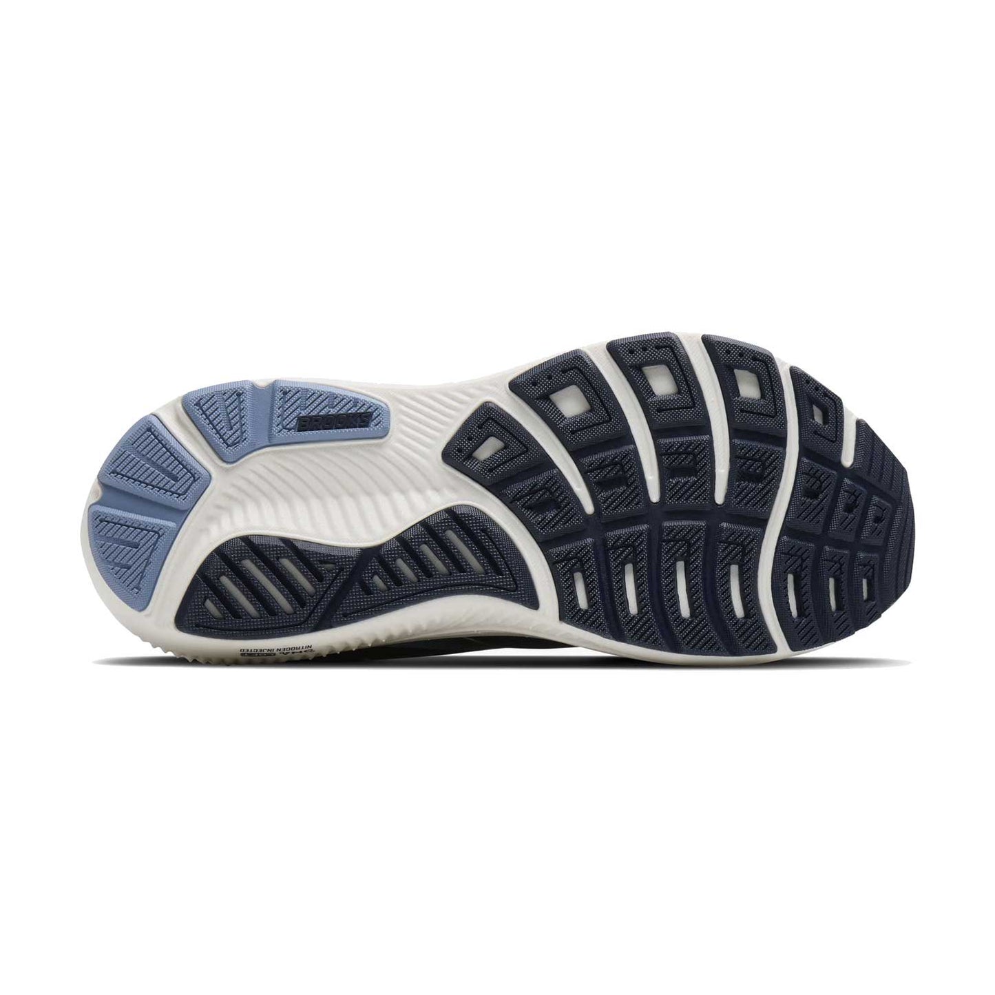 Women's Ghost 18 Running Shoe - Navy/Rain Washed/Coconut - Regular (B)